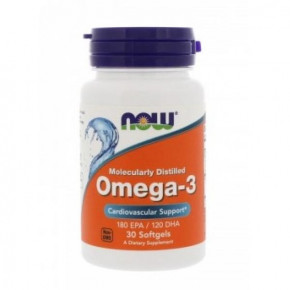   Now Foods Omega 3 1000mg 30  (100-41-1593197-20)