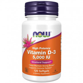    Now Foods Vitamin D-3 5000 IU 120  