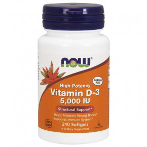    Now Foods Vitamin D-3 5000 IU 240  