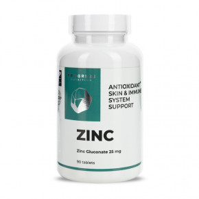  Progress Nutrition Zinc Gluconate 25 mg 90 tab