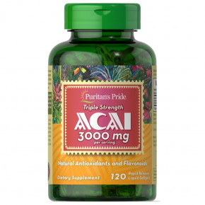    Puritan's Pride Acai 3000 mg 120  