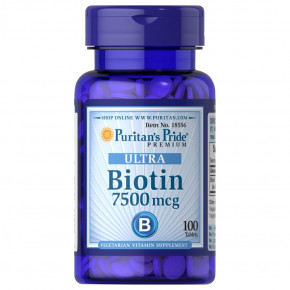 ³   Puritan's Pride Biotin 7500 mcg 100 