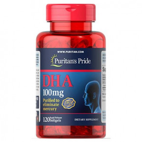   Puritans Pride DHA 100mg -120  100-65-1141193-20