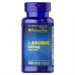  Puritan's Pride LArginine 500mg 100caps