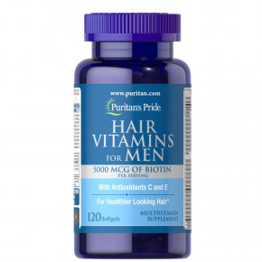    Puritan's Pride Mens Hair Vitamins 120  