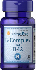 ³   Puritans Pride (Vitamin B-Complex and Vitamin B-12) 90  (PTP-10190)