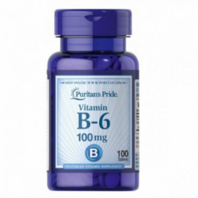  B-6 ( ), Vitamin B-6 (Pyridoxine Hydrochloride), Puritans Pride, 100 , 100  (PTP-10650)