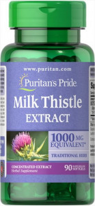   4:1 Puritans Pride (Milk Thistle 4:1 Extract) 1000  90  (PTP-11944)