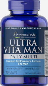      , Ultra Vita Man Time Release, Puritans Pride, 90  (PTP-13894)