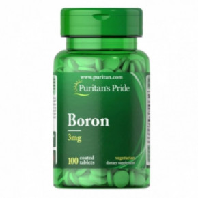 , Boron, Puritans Pride, 3 , 100  (PTP-15820)