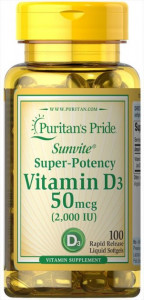  3 Puritans Pride (Vitamin D3) 2000  100  (PTP-17621)