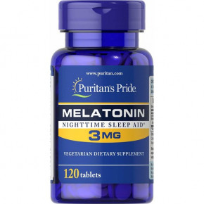  Puritans Pride (Melatonin) 3  120  (PTP-17903)