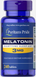  Puritans Pride (Melatonin) 3  240  (PTP-17904)