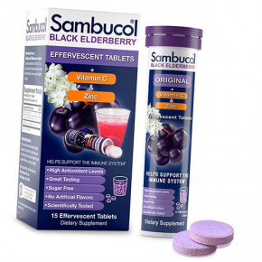       Sambucol Black Elderberry Effervescent Tab 15 (71513004)