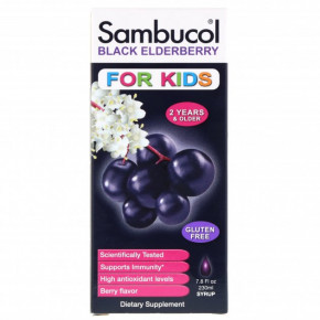        Sambucol (Black Elderberry Syrup, For Kids, Berry Flavor ) 230  (SBL-00121)