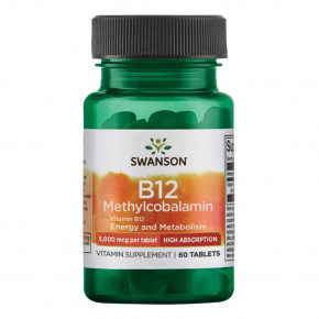  Swanson B12 Methycobalamin  60 tab