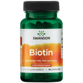    Swanson Biotin 5000 mcg 30  