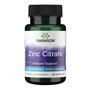  Swanson Zinc Citrate 50mg 60 