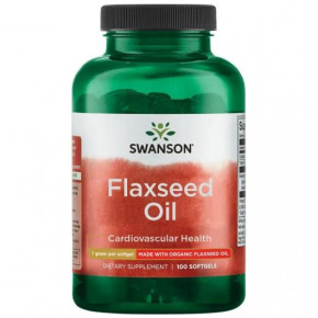   Swanson Flaxseed Oil 1gram - 100soft