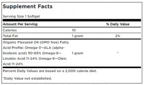   Swanson Flaxseed Oil 1gram - 100soft 3