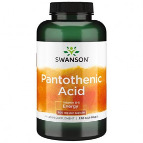   Swanson Pantothenic Acid 500mg - 250caps