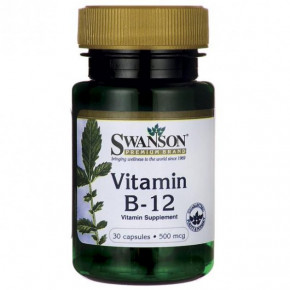  B12 Swanson Vitamin B-12 500  30 