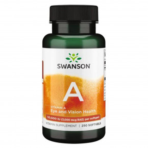  Swanson Vitamin A 10,000 IU 250 Softgels