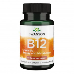  Swanson Vitamin B12 500 mcg 100 Caps