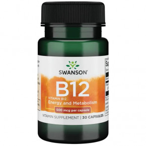    Swanson Vitamin B12 500 mcg 30  