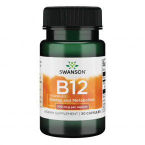  Swanson Vitamin B12 500mcg 30caps