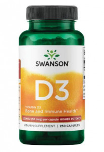 ³   Swanson Vitamin D3 2000IU (50mcg) - 250caps