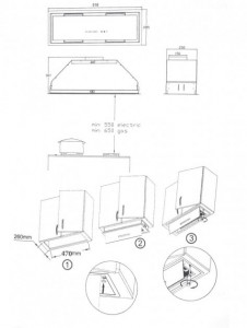   Borgio BIT-BOX glass 60 white 9