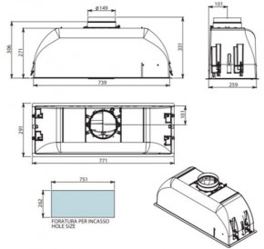  Falmec Gruppo Incasso 70 A+ 800 GT 5