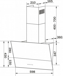   GRANADO Vivares 613-1100 grafito glass (GCH316399) 12