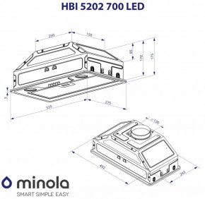  Minola HBI 5202 GR 700 LED 11