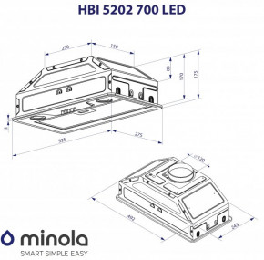  Minola HBI 5202 WH 700 LED 11