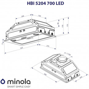  Minola HBI 5204 IV 700 LED 11