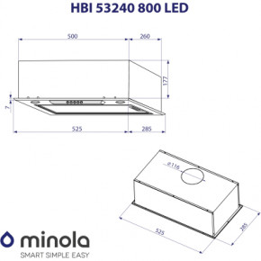   Minola HBI 53240 BL 800 LED 11