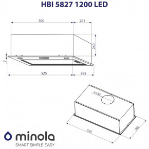  Minola HBI 5827 WH 1200 LED 10