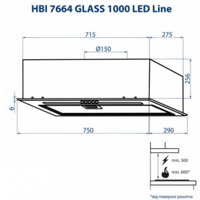  Minola HBI 7664 BL GLASS 1000 LED Line 11