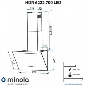  Minola HDN 6222 BL/INOX 700 LED 7