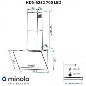  Minola HDN 6232 BL/INOX 700 LED 7