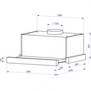   Minola HTLS 6634 BLF 1000 LED GLASS 12