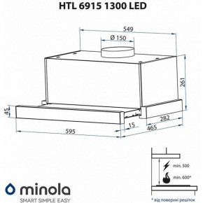  Minola HTL 6915 WH 1300 LED 10