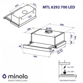  Minola MTL 6292 WH 700 LED 10