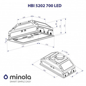   Minola HBI 5202 GR 700 LED 11