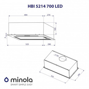   Minola HBI 5214 BL 700 LED 11