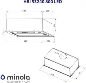   Minola HBI 53240 BL 800 LED 11