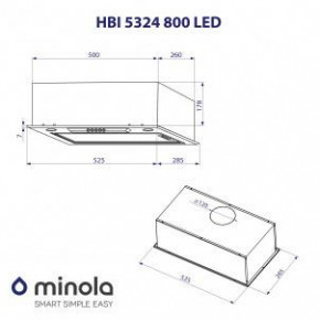   Minola HBI 5324 BL 800 LED 11