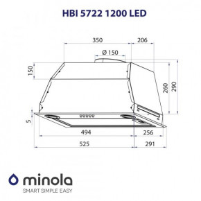   Minola HBI 5722 BL 1200 LED 7